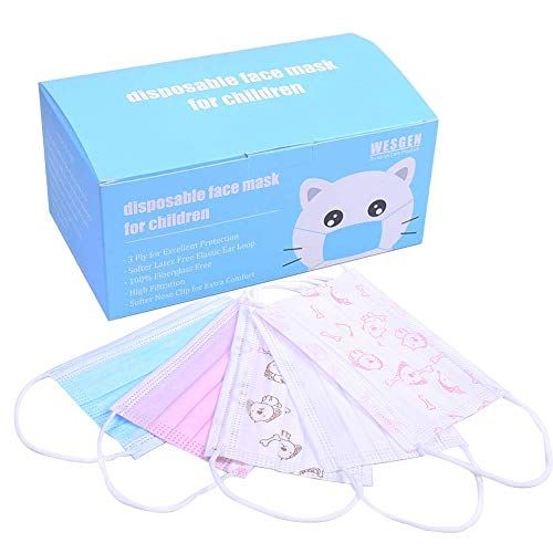 Kids Disposable 3 Ply Mask - 50 Pack