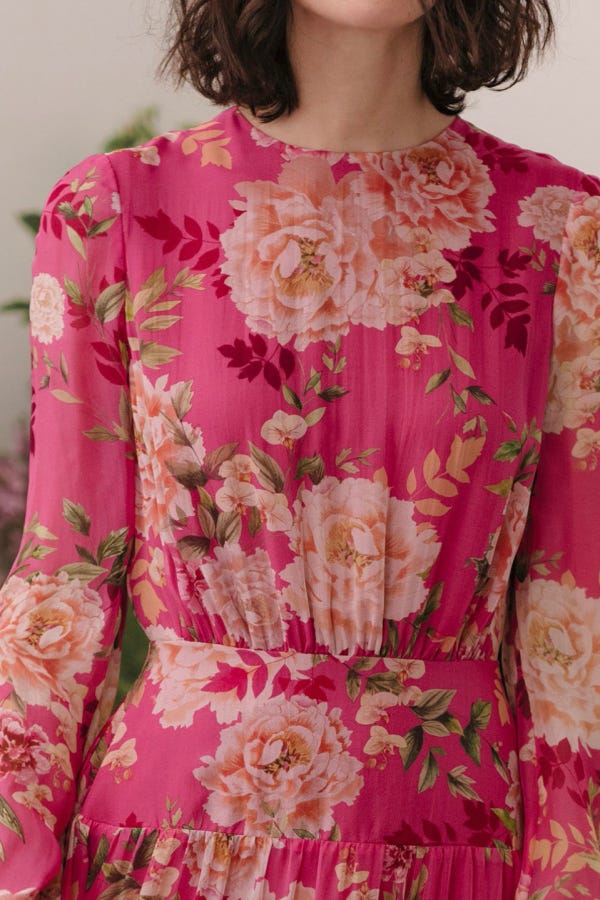 Faith Silk Chiffon Dress