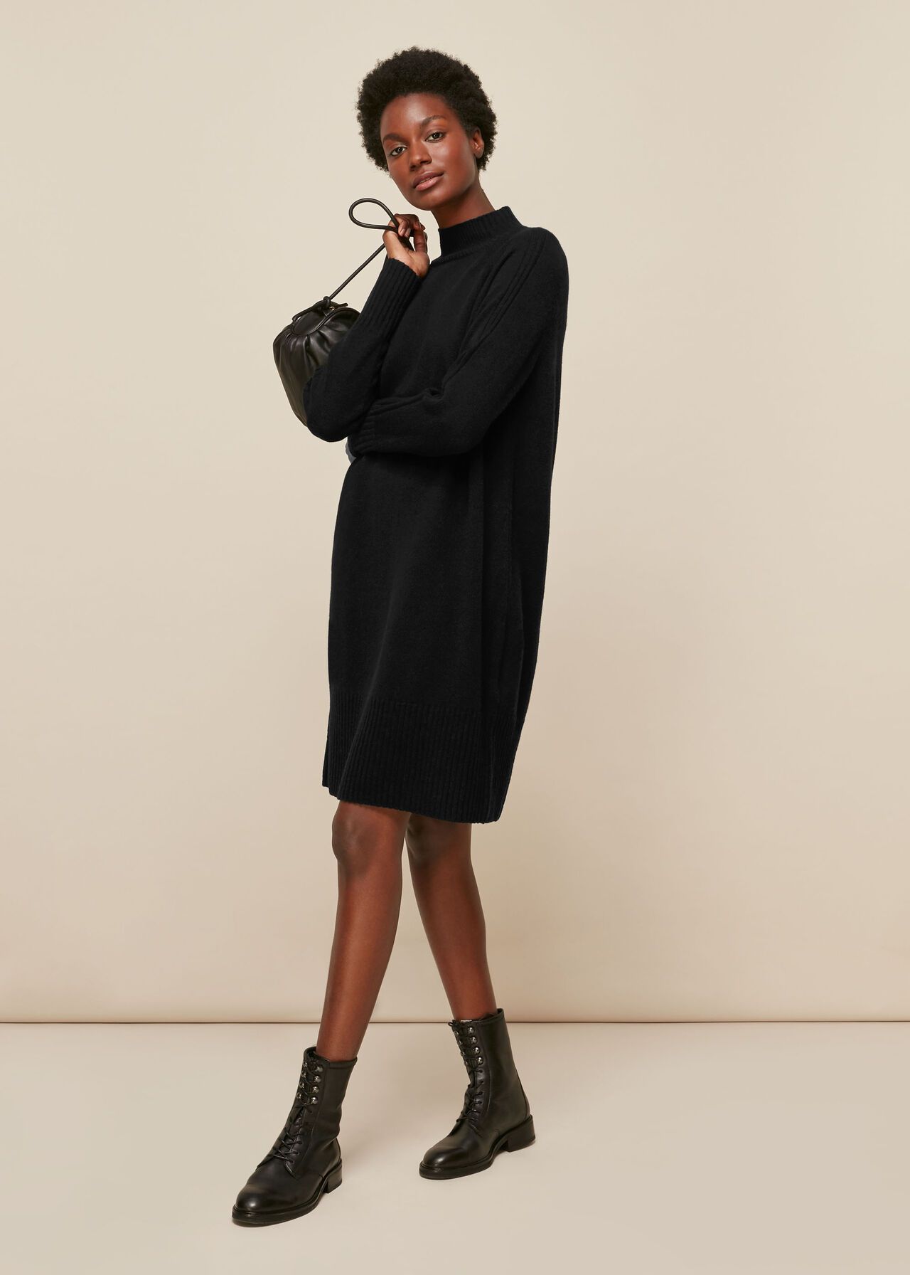 Luxe Wool Sheath Dress - Black | Talbots