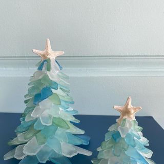 Small Sea Glass Christmas Tree