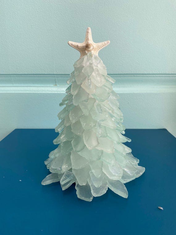 Medium Sea Glass Christmas Tree