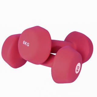 Women's Health Neoprene Dumbbell Set - 2 x 6kg Women's Health Neoprene Dumbbell Set - 2 x 6kg