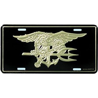 Placa de matrícula Navy Seal Trident