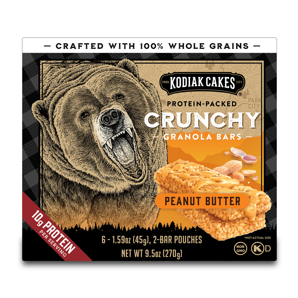 Kodiak Cakes Protein Packed Peanut Butter Crunchy Granola Bars