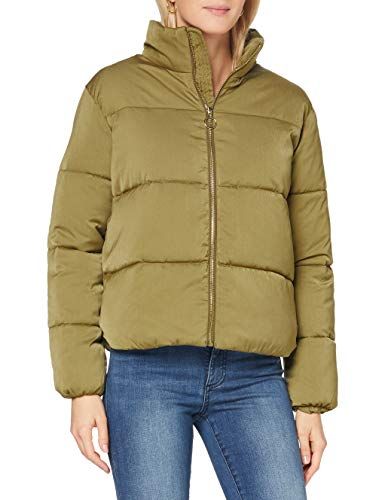 Scotch & Soda Soft Quilted Jacket in Print And Solid Giacca, Military Green 0154, S Donna