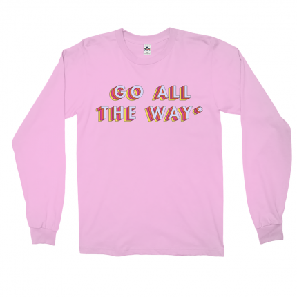 "Go All the Way*" Long-Sleeve Shirt in Pink