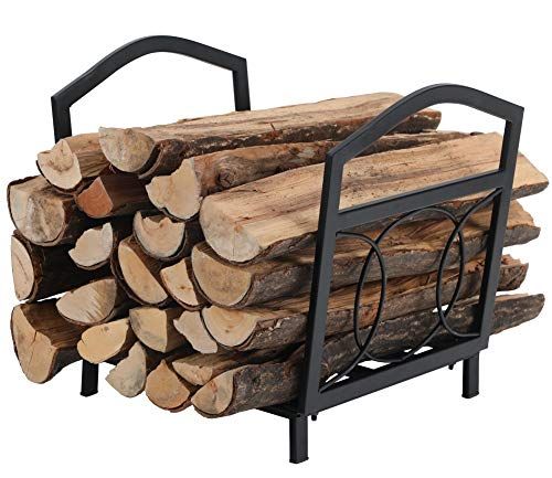 PHI VILLA 17-Inch Small Firewood Log Rack 