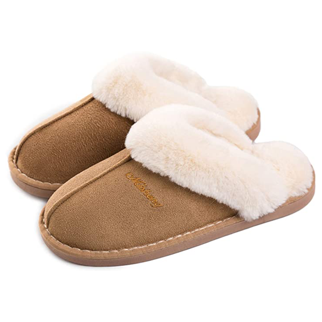 womens memory foam slippers uk