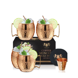B. WEISS Moscow Mule Mugs Set of 4 B. WEISS Moscow Mule Mugs Set of 4