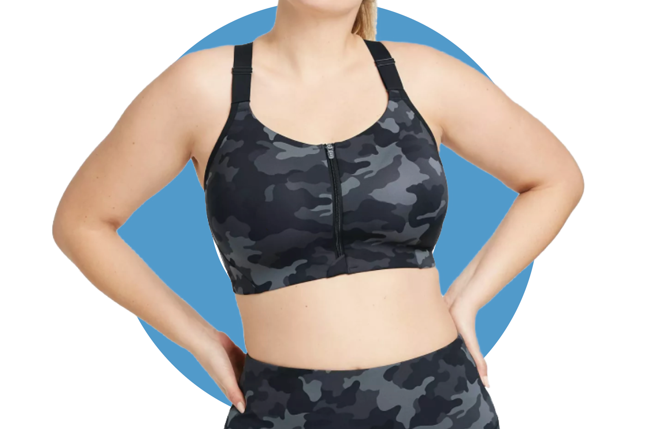 All in Motion High Support Zip-Front Bra 