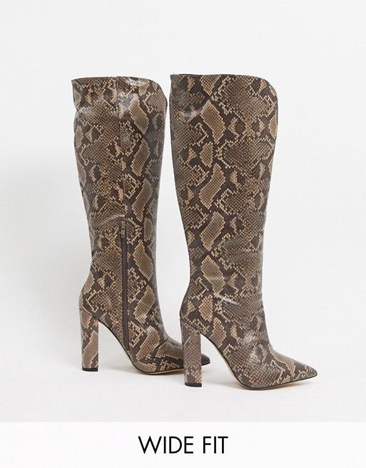 wide calf leopard boots