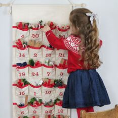 Luxury personalized fabric advent calendar