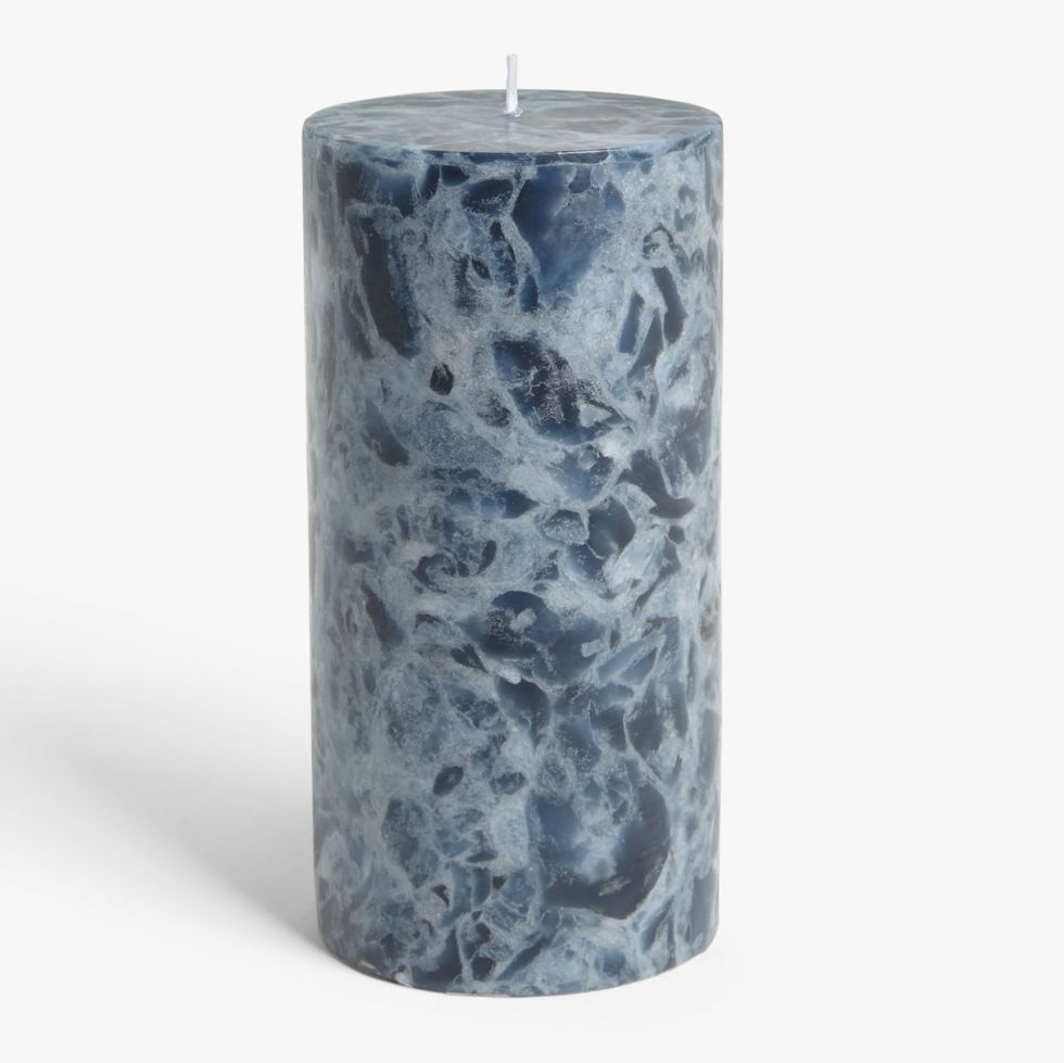 Design Project by John Lewis Blue Marble Candle, 950g