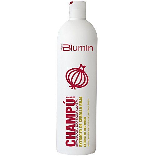 Blumin Champú con Extracto de Cebolla Roja, Aceite de Argán y Macadamia Efecto Revitalizador y Estimulador de Crecimiento 1000 ml