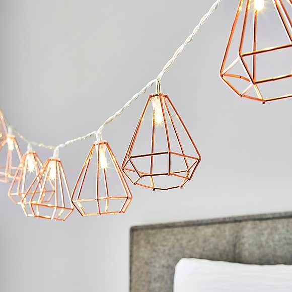 Dunelm rose gold light orders