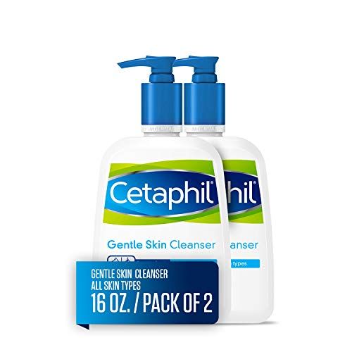 Cetaphil Gentle Skin Cleanser | 16 fl Oz (Pack of 2) | Hydrating Face Wash & Body Wash | Ideal for Sensitive, Dry Skin | Non-Irritating | Won't Clog Pores | Fragrance-Free | Dermatologist Recommended