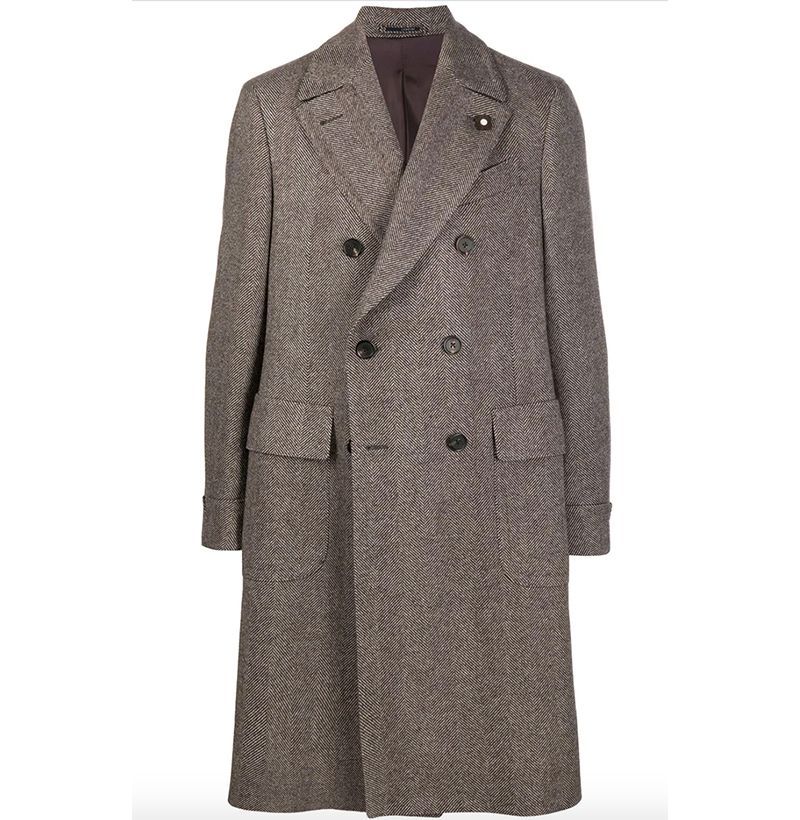 Richly Shop Thicken Wool Coat Men Turn Collar Overcoat Single Button Woolens Jacket