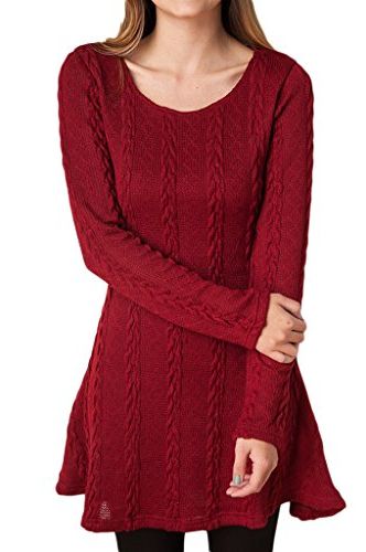 Knitted Crewneck Sweater Dress