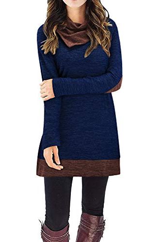 Cowl Neck Sweater Dress