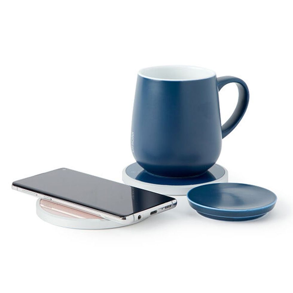 Self-Warming Ceramic Mug and Charger