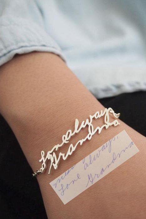  Custom Handwriting Bracelet 