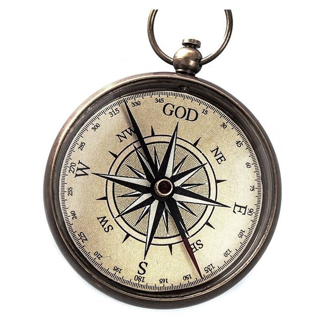God Is My Guide Compass