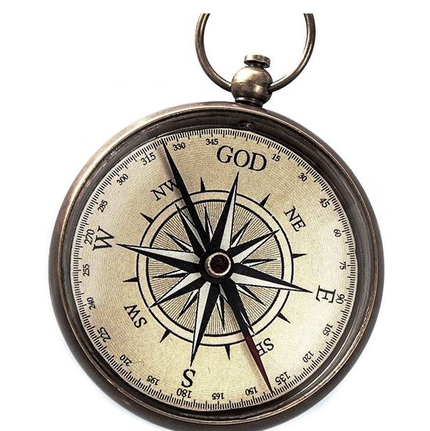 God Is My Guide Compass