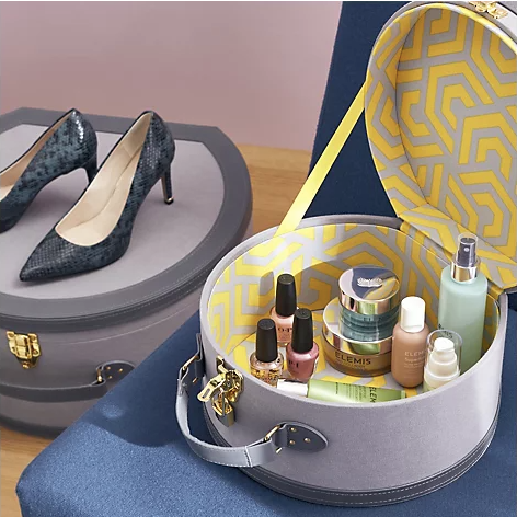  Set of 2 Vintage-Style Storage Suitcases