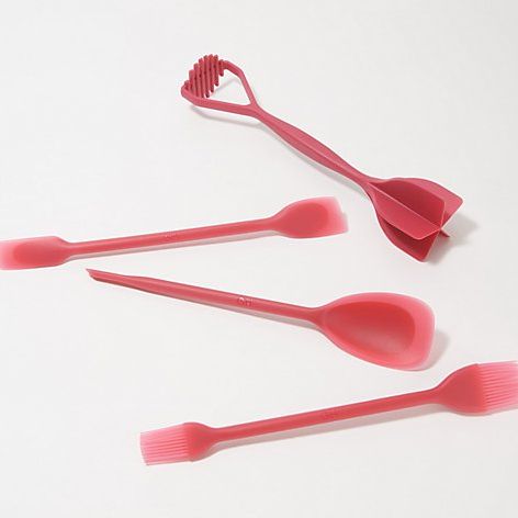 4-Piece Silicone Double Sided Utensils Set