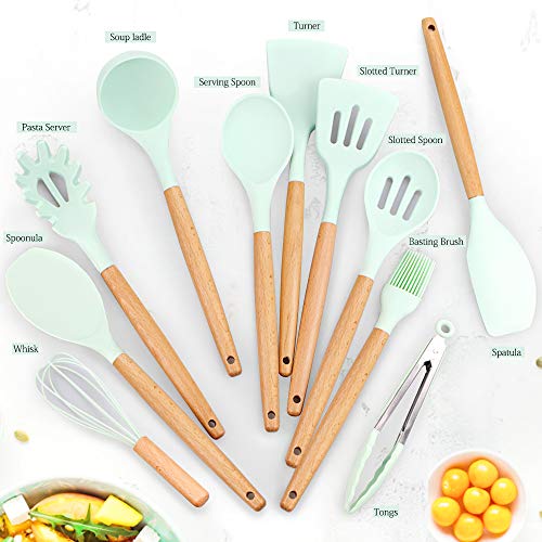 EAGMAK Kitchen Utensil Set with Stainless Steel Stand
