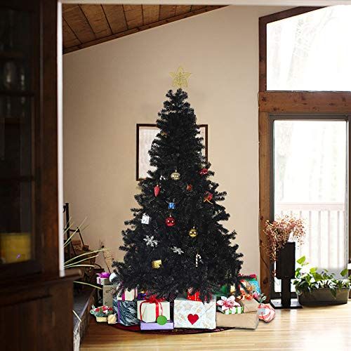 7' Black Christmas Tree