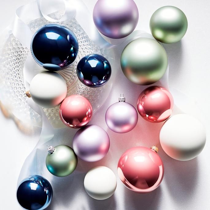 Colorful Glass Bauble Ornaments