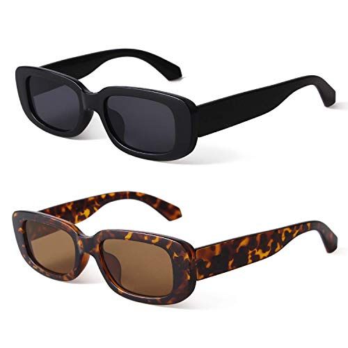 Rectangle Sunglasses for Women Retro Driving Glasses 