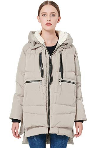 Orolay Women's Thickened Down Jacket Beige S