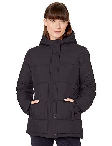 Heavy-Weight Long-Sleeve Full-Zip Hooded Puffer Coat