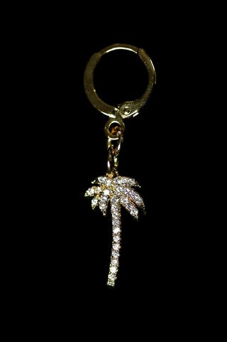 PALM TREE PENDANT EARRING