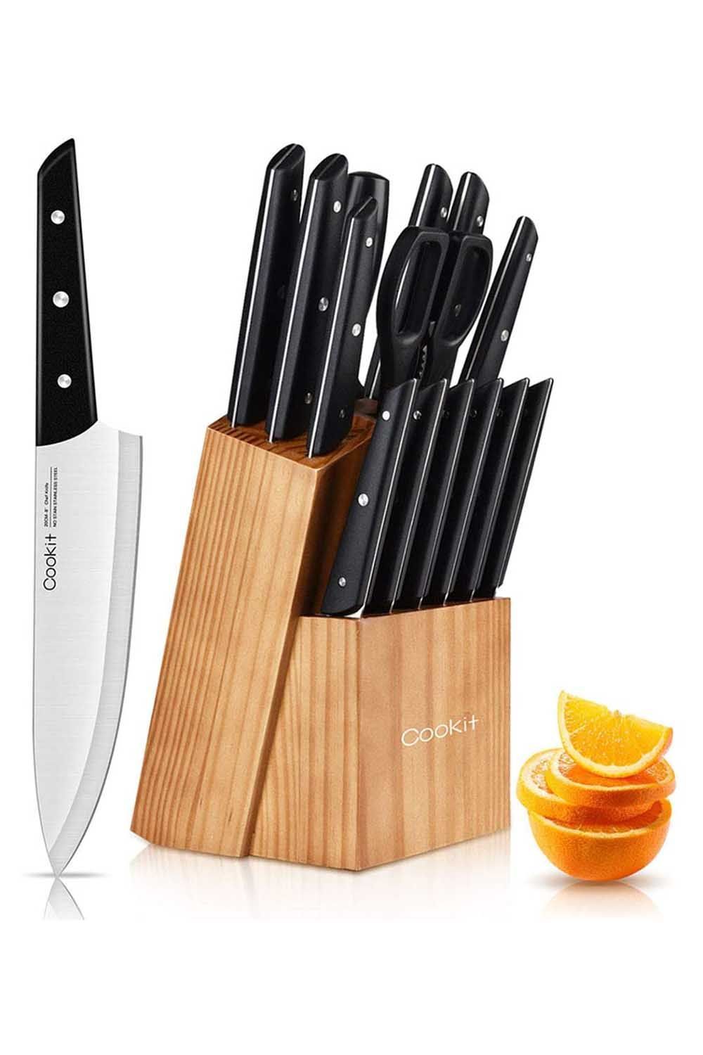15 Pieces Kitchen Knife Set