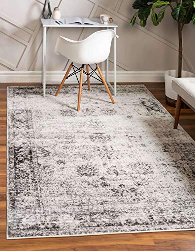 Gray and Ivory Area Rug