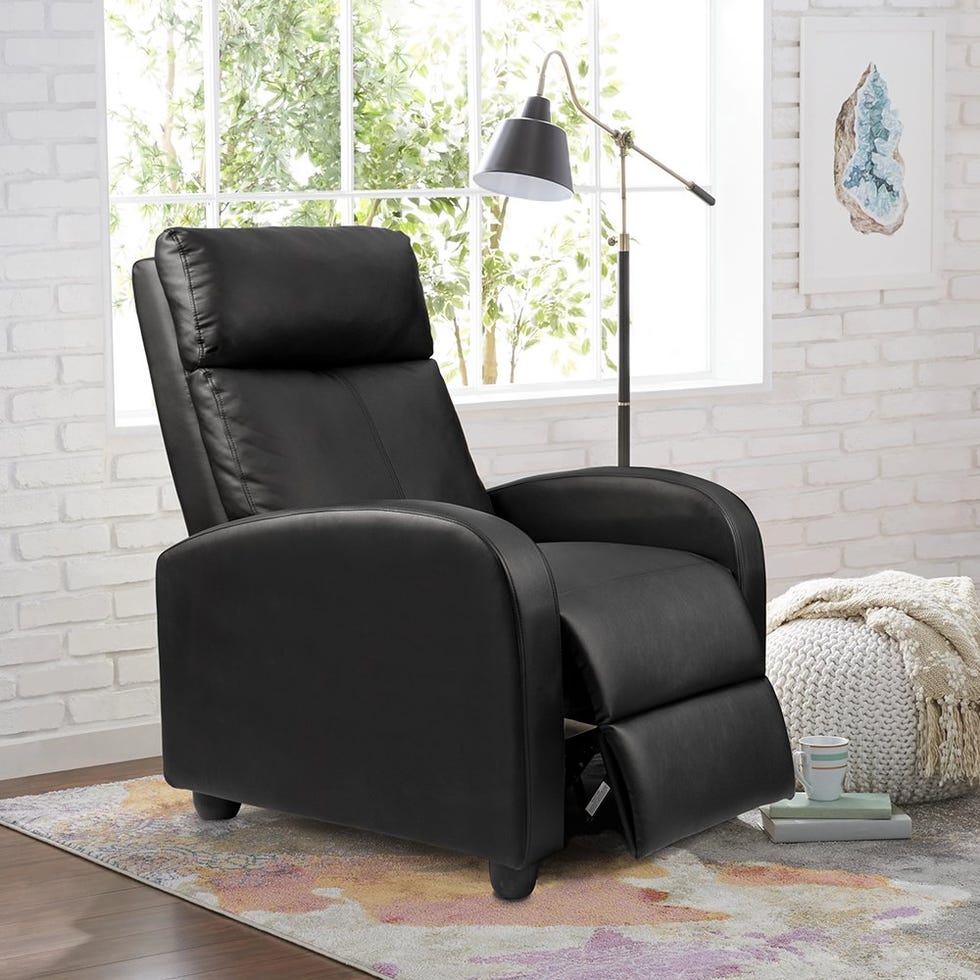 Home Theater Recliner with Padded Seat and Backrest