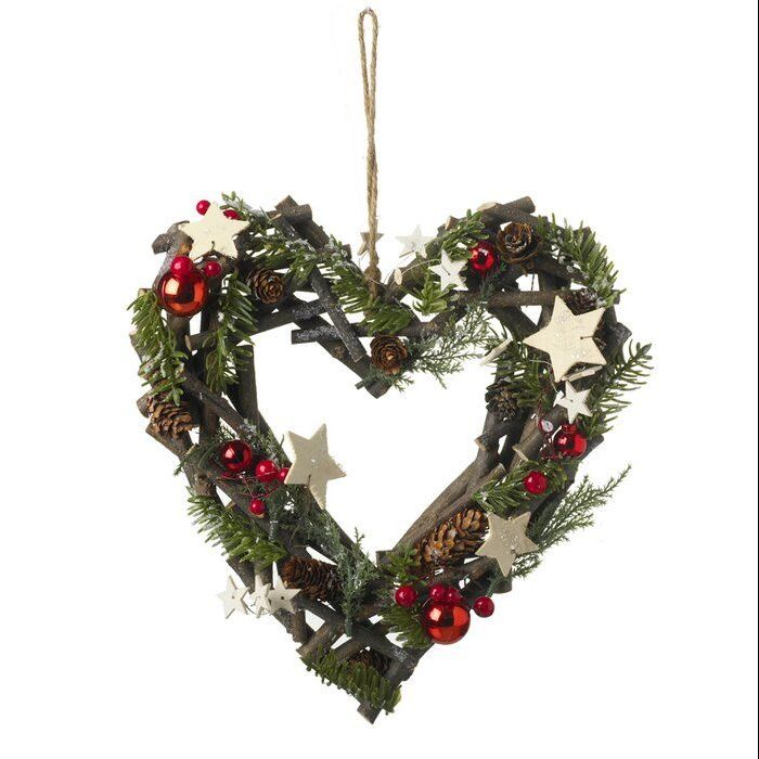 Heart 30cm Christmas Wreath