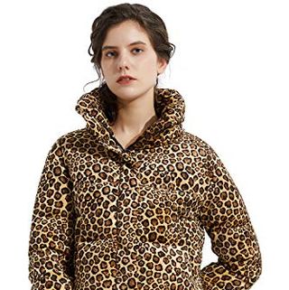 Women's Leopard Print Down Jacket