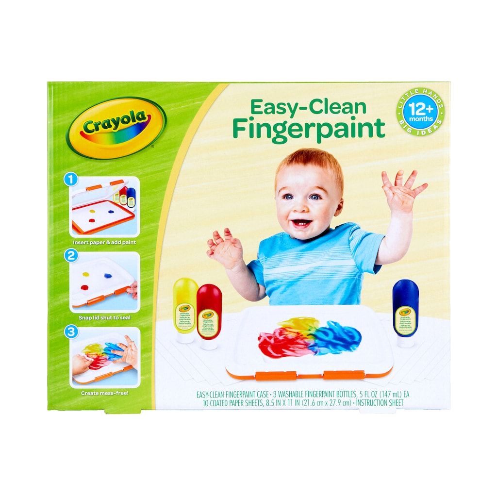Easy-Clean Fingerpaint Set