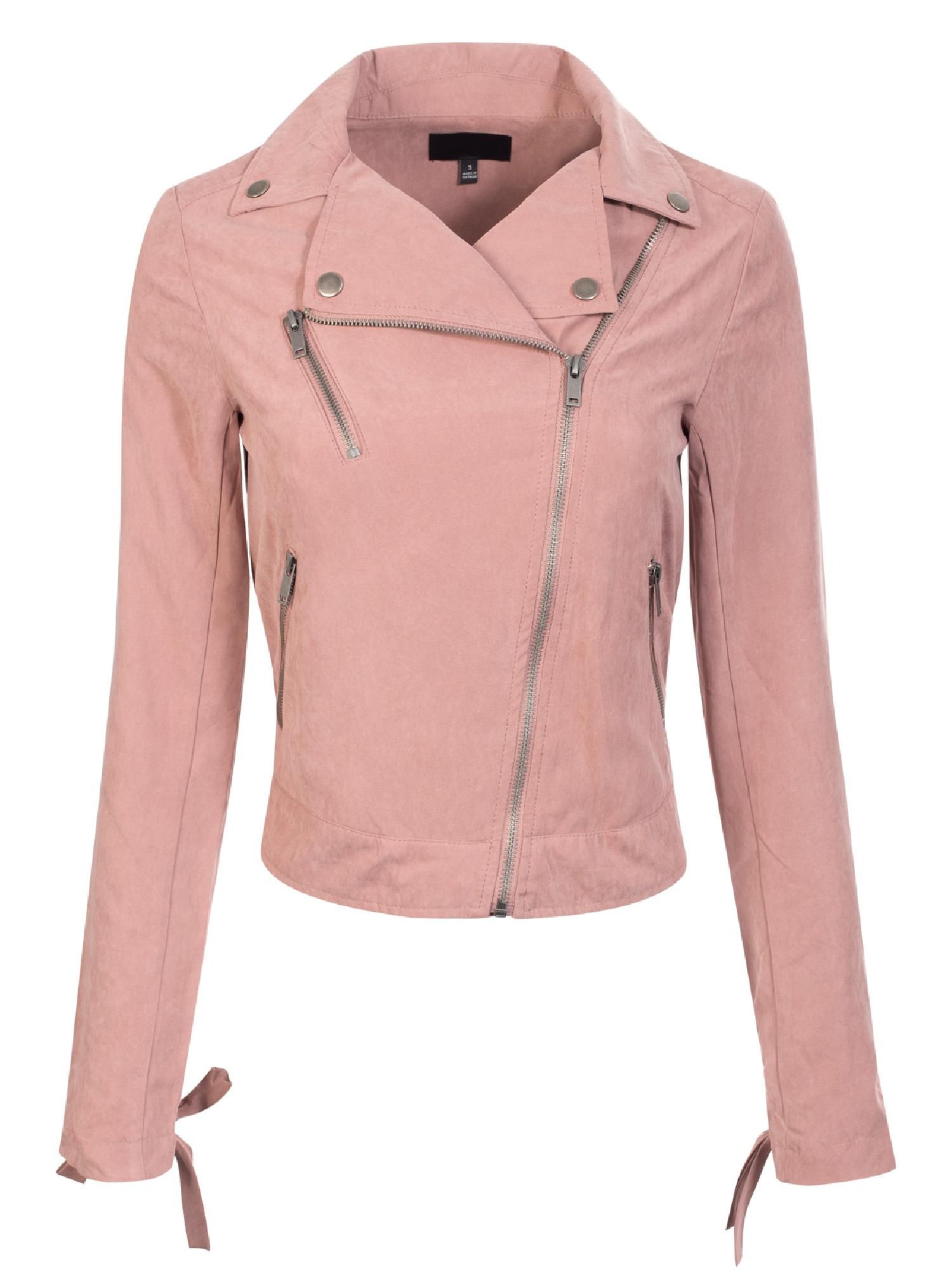 fuchsia suede jacket