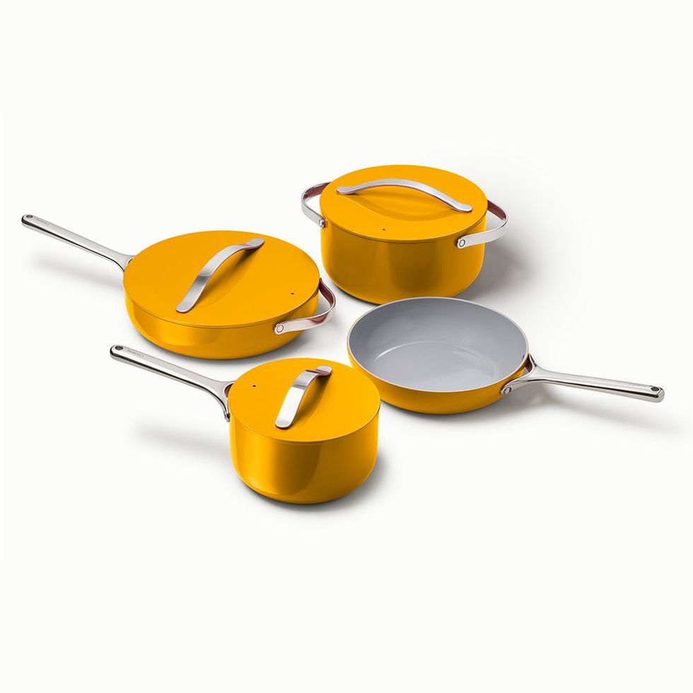 Caraway Just Relaunched Its Marigold Cookware Set