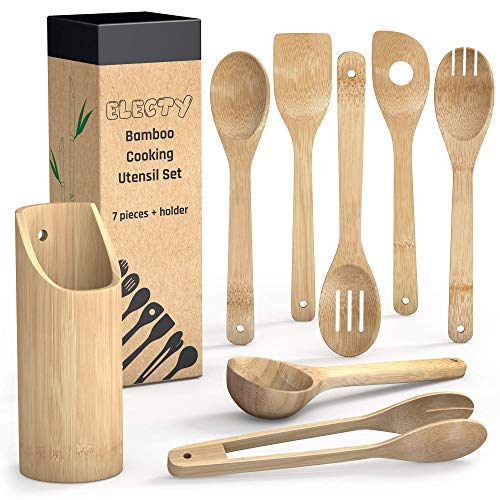 Electy Bamboo Kitchen Utensil Set 