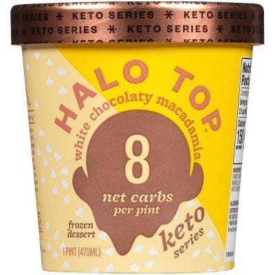 Keto White Chocolate Macadamia Frozen Dessert