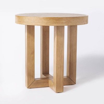 Rose Park Round Wood End Table