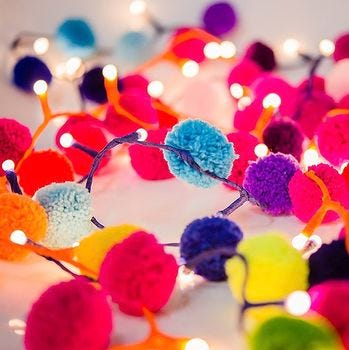 Pom Pom Fairy Light Garland, £29.95