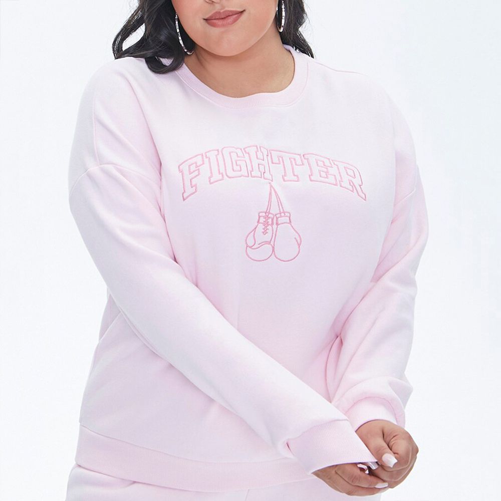 Dubras Pink Ribbon Breast Cancer Awareness Long Sleeve Shirt for Women,Daisy Print Pullover Top Casual Sweatshirt Fall Shirt 