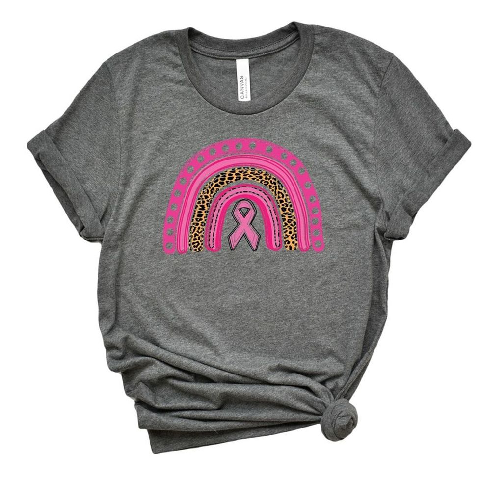HAPIMO Rollbacks Women's Fashion Shirts Breast Cancer Awareness
